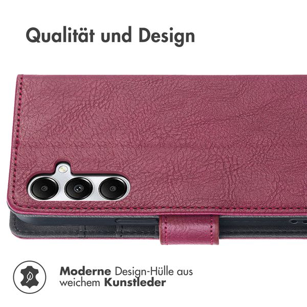 imoshion Luxuriöse Klapphülle Samsung Galaxy A35 - Bordeaux