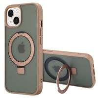 Accezz Ring Stand Backcover mit MagSafe für das Apple iPhone 15 - Brown
