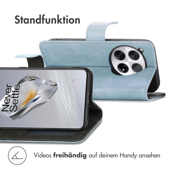 imoshion Luxuriöse Klapphülle OnePlus 12 - Hellblau