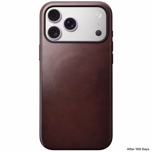Nomad Modern Horween Leather Case Apple iPhone 17 Pro Max - Burgundy