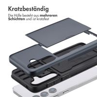 imoshion Backcover mit Kartenfach für das Samsung Galaxy S25 - Dunkelblau