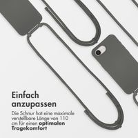 imoshion Color Backcover mit abnehmbarem Handykette und MagSafe Apple iPhone 16e - Black Coffee