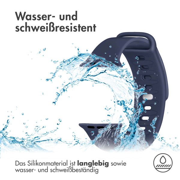 imoshion Silikonband für das Apple Watch Series 1-9 / SE - 38/40/41 mm / Series 10 - 42 mm - Dunkelblau