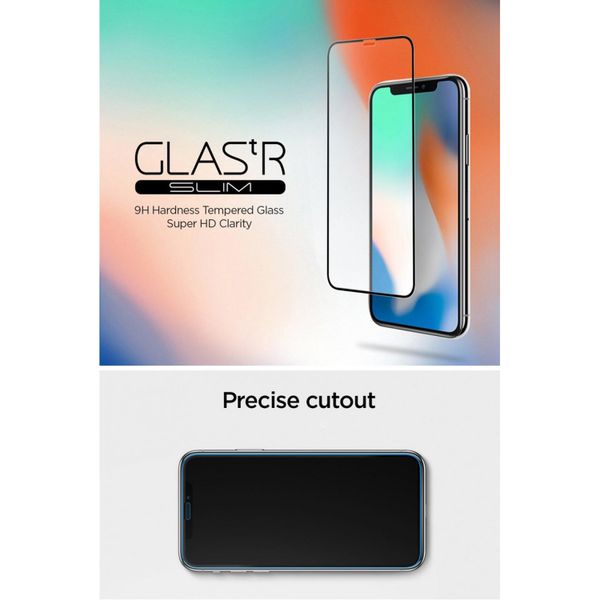 Spigen GLAStR Glass Screen Protector iPhone 11 / Xr - Schwarz