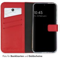 Selencia Echtleder Klapphülle Samsung Galaxy S24 - Rot