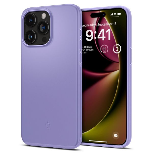 Spigen Thin Fit™ Hardcase für das Apple iPhone 15 Pro Max - Iris Purple