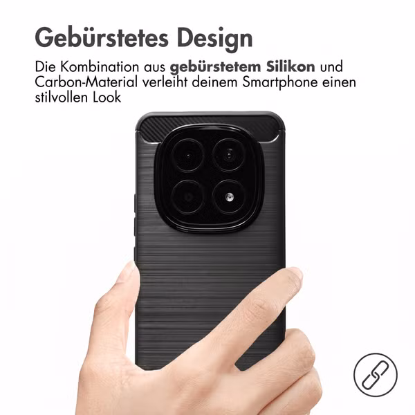 imoshion Brushed Back Cover Xiaomi Redmi Note 15 Pro (4G) - Schwarz