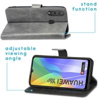 imoshion Luxuriöse Klapphülle Huawei Y6p - Grau