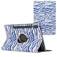 imoshion 360° drehbare Design Klapphülle Samsung Galaxy Tab S10 Plus / Tab S9 FE Plus / Tab S9 Plus - White Blue Stripes