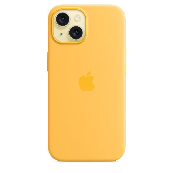 Apple Silikon-Case MagSafe Apple iPhone 15 - Sunshine