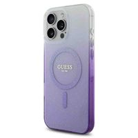 Guess MagSafe IML Glitter Gradient Case für das iPhone 16 Pro Max - Purple