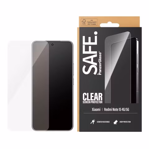 SAFE by PanzerGlass Ultra-Wide Fit Displayschutz Xiaomi Redmi Note 15 (5G)