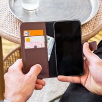 Accezz Premium Leather 2 in 1 Wallet Bookcase Samsung Galaxy A35 - Braun