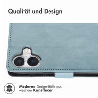 imoshion Luxuriöse Klapphülle Apple iPhone 16 - Hellblau