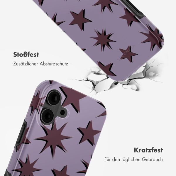 Selencia Vivid Rückabdeckung mit MagSafe Apple iPhone 16 - Stars Plum Lilac