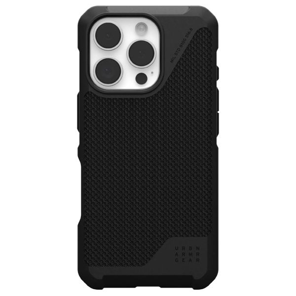 UAG Back Cover Metropolis LT MagSafe für das iPhone 16 Pro - Kevlar Black