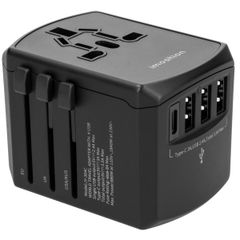 imoshion Universalreiseadapter - USB-C &  USB-A - Schwarz