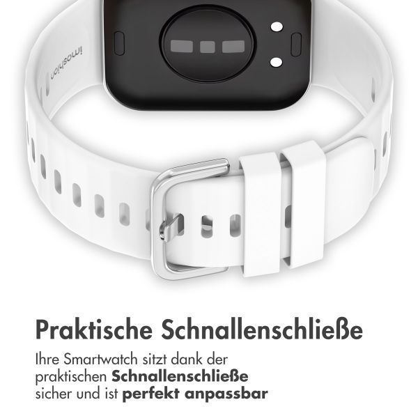 imoshion Silikonband für das  Huawei Watch Fit 3 - Weiß