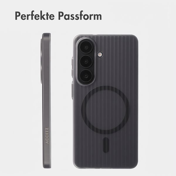 Accezz Lite Backcover mit MagSafe | Fluted | Samsung Galaxy S26 - Grau