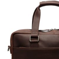 The Chesterfield Brand Manhattan Laptoptasche 15-15.6 Zoll - Echtes Leder - Dunkelbraun