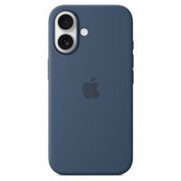 Apple Silikon-Case MagSafe für das iPhone 16 - Denim