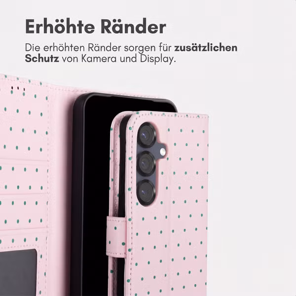 imoshion Design Klapphülle Samsung Galaxy S25 - Happy Dots