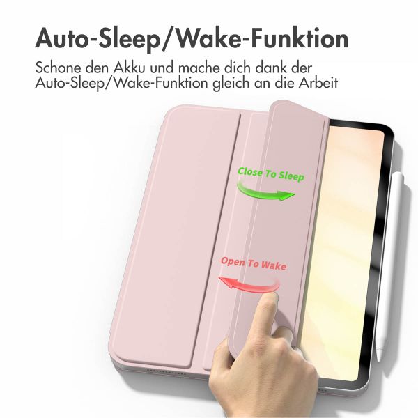imoshion Magnetic Klapphülle Apple iPad Pro 12.9 (2022) / Pro 12.9 (2021) / Pro 12.9 (2020) - Rosa