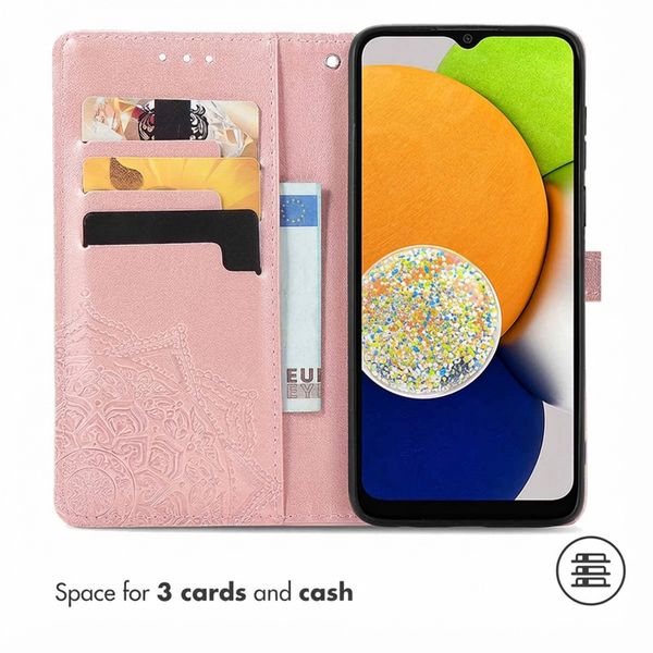 imoshion Mandala Klapphülle Samsung Galaxy A03 - Rosé gold