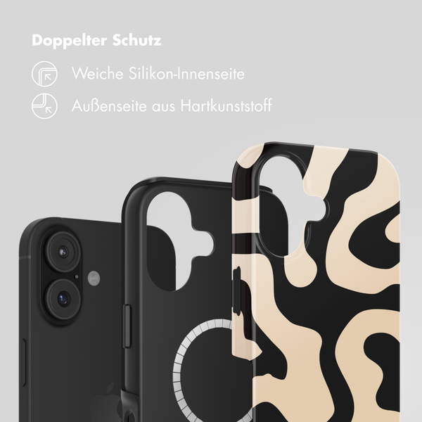 Selencia Vivid Rückabdeckung mit MagSafe Apple iPhone 17 - Art Wave Black