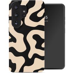 Selencia Vivid Back Cover Samsung Galaxy S26 Ultra - Art Wave Black