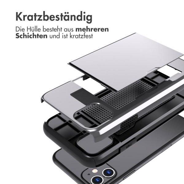 imoshion Backcover mit Kartenfach Apple iPhone 11 - Grau