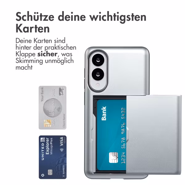 imoshion Backcover mit Kartenfach Samsung Galaxy S25 Edge - Grau