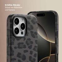 Selencia Sabi Backcover Leopardenmuster mit MagSafe Apple iPhone 16 Pro Max - Midnight Black
