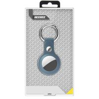 Accezz ﻿Genuine Leather Keychain Case Apple AirTag - Blau