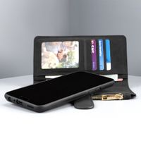 Luxuriöse Portemonnaie-Klapphülle Schwarz Samsung Galaxy S10 Plus