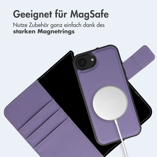 imoshion Herausnehmbare 2-in-1 Luxus-Bookcase Apple iPhone 17e / 16e - Violett