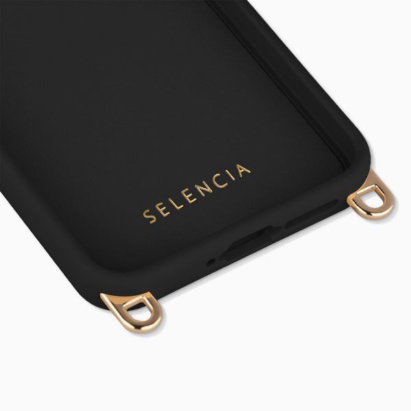 Selencia Rivièra Backcover mit MagSafe mit abnehmbaren Haken Samsung Galaxy A55 (5G) / A35 - Velvet Black