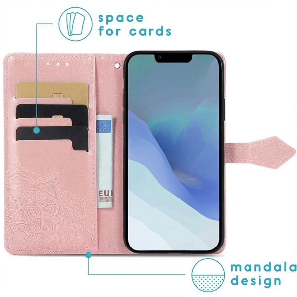 imoshion Mandala Klapphülle Apple iPhone 14 / 13 - Rosé gold