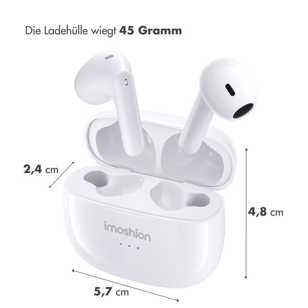 imoshion Aura Earbuds – Kabellose Kopfhörer – Kabellose Bluetooth-Kopfhörer – Weiß