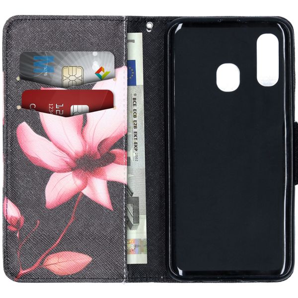 Design TPU Klapphülle für das Samsung Galaxy A40