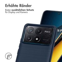 imoshion Brushed Back Cover Xiaomi Poco X6 Pro - Dunkelblau
