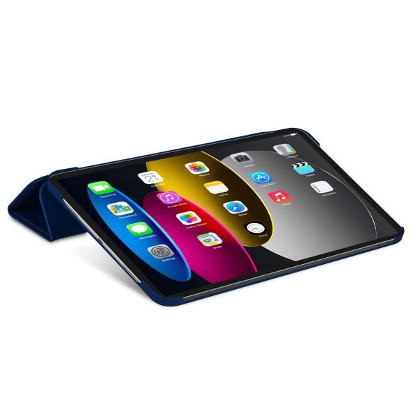 Decoded Textured Sillicon Slim Cover Apple iPad 11 (2025) 11 Zoll A16 / iPad 10 (2022) 10.9 Zoll - Navy Peony