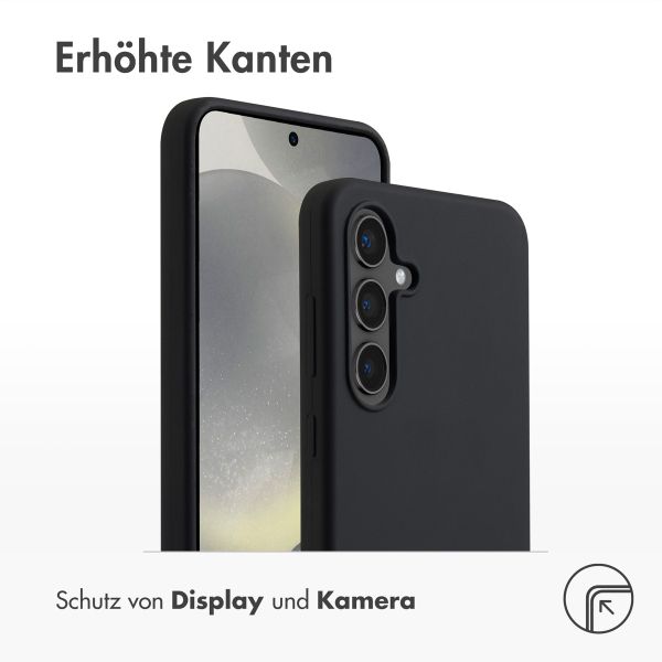 Accezz Liquid Silikoncase mit MagSafe Samsung Galaxy S24 FE - Schwarz