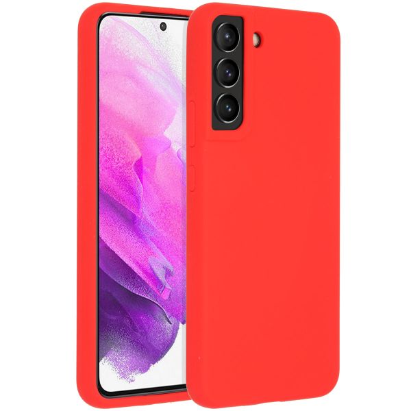 Accezz Liquid Silikoncase Samsung Galaxy S22 Plus - Rot