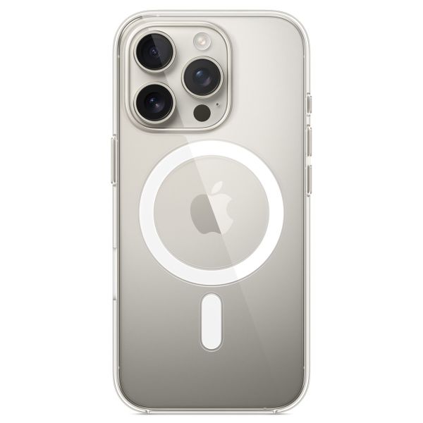 Apple Clearcase für das Apple iPhone 16 Pro + Apple MagSafe kabelloses Ladegerät 25 W - 1 Meter