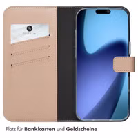 Selencia Echtleder Klapphülle Apple iPhone Air - Dusty Pink