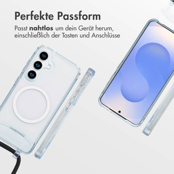 imoshion MagSafe Hülle mit abnehmbarem Band für das Samsung Galaxy S24 / S25 - Transparant