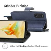 imoshion Luxuriöse Klapphülle Oppo Reno 8 T (4G) - Dunkelblau