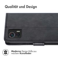 imoshion Luxuriöse Klapphülle für das Motorola Edge 30 Neo - Schwarz