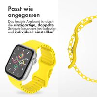 imoshion Athletisches Silikonarmband für die Apple Watch Series 1 bis 9 / SE (38/40/41 mm) | Series 10 (42 mm) - Gelb